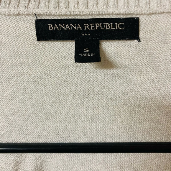 New 💫 Banana Republic Waterfall Light Grey Silver Shimmer Cardigan - Picture 3 of 4